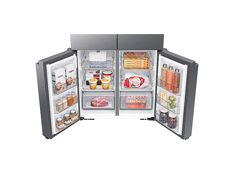 Frigorífico americano - Samsung SMART RF59C70TES9/ES, No Frost, All Around Cooling, 177.9 cm, 649l, WiFi, Dispensador de hielo, Inox