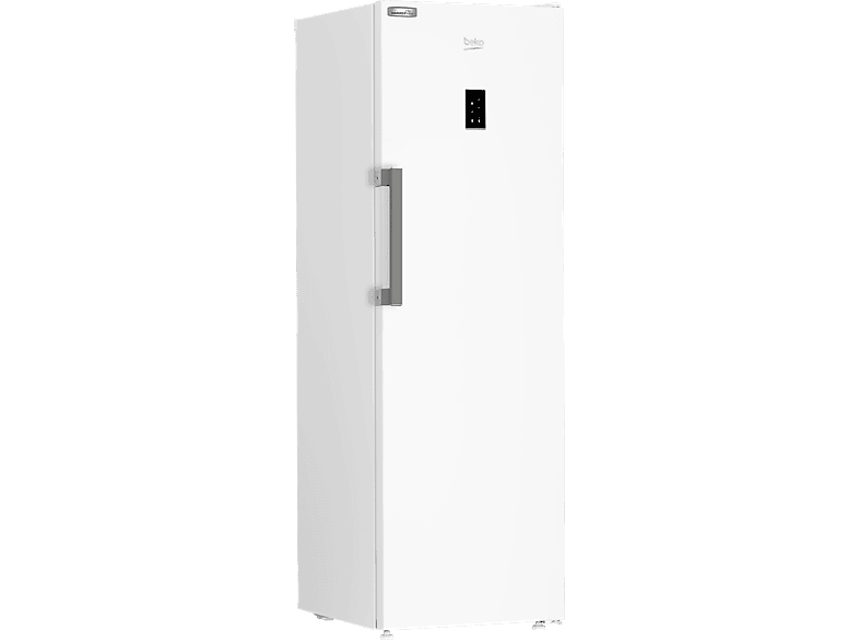 Frigorífico una puerta - Beko B3RMLNE444HW, No Frost, 186.5 cm, 365l, Puerta Reversible, Tecnología HarvestFresh, Blanco