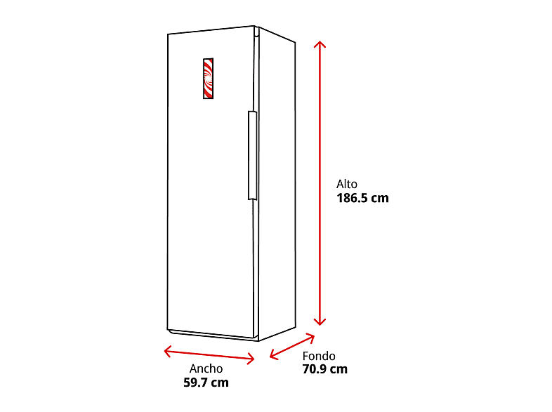 Frigorífico combi - Beko B1RMLNE444W, NoFrost, 186.5 cm, 365 l, Blanco