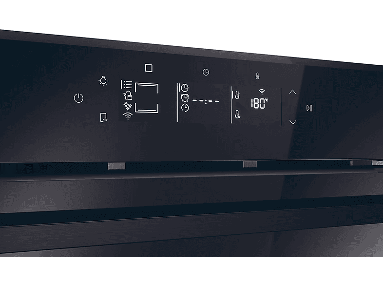 Horno - Haier ID Series 4 H6 ID46G3HTB, Multifunción, Limpieza por agua, 78 l, Guías telescópicas, 18 funciones, 60 cm, Negro