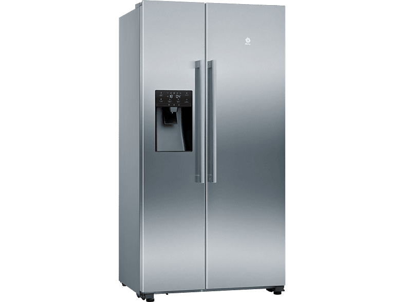 Frigorífico americano - Balay 3FAE494XE, No Frost, 178.7 cm, 562 l, Ancho especial 90 cm, Cajón BigBox, Inox