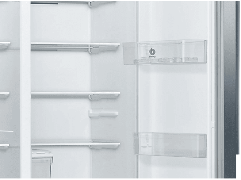 Frigorífico americano - Balay 3FAE494XE, No Frost, 178.7 cm, 562 l, Ancho especial 90 cm, Cajón BigBox, Inox