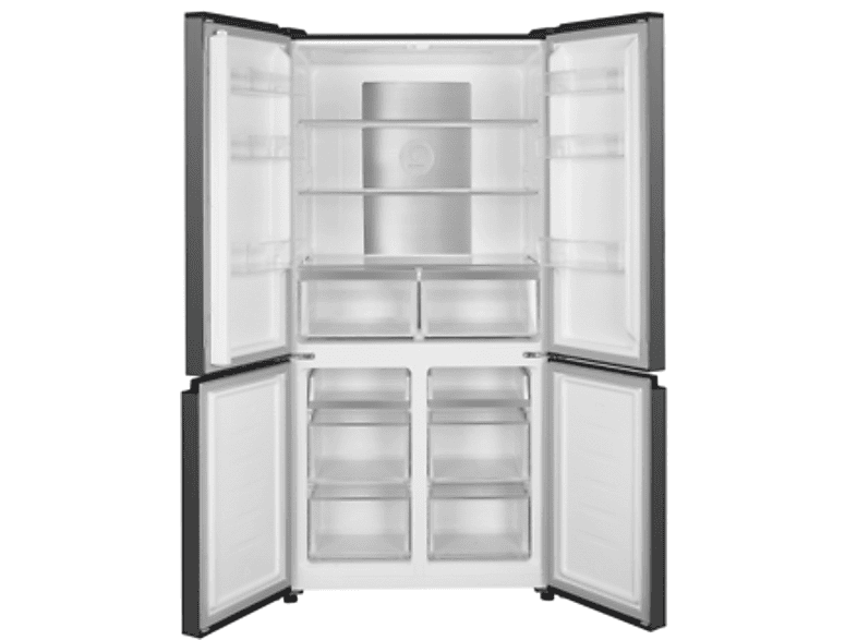 Frigorífico americano - Koenic KDD 191 D NF IN, No Frost, 189.6 cm Altura, 522 l, Iluminación interior, 4 Estrellas, Inox