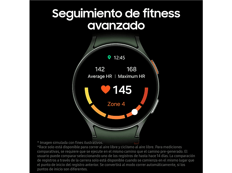 Smartwatch - Samsung Galaxy Watch7 LTE 40mm, 4G, 1.31", Exynos W1000, 32GB, 2GB RAM, 300mAh, Android, Verde