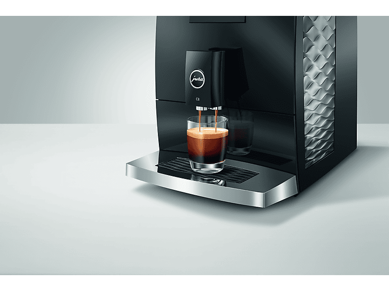 Cafetera superautomática - Jura C8 Piano Black, 15 bar, 1450 W, 6 Especialidades, Negro