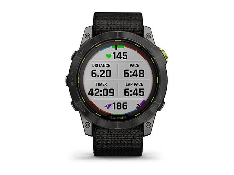 Smartwatch - Garmin Enduro 2, Talla única, Polímero reforzado con fibra de vidrio (GFRP, Glass Fiber Reinforced Polymer), Titanio, Gris