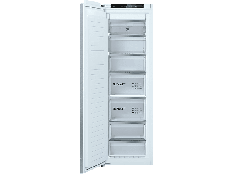 Congelador vertical - Balay 3GIE737F, 212 l, 177 cm, Tecnología Inverter, Cajón Big Box, Sin panelar