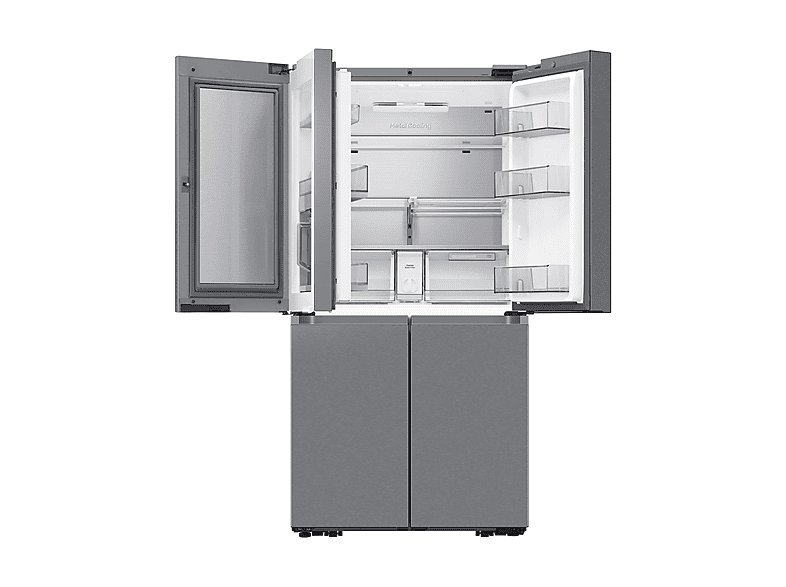Frigorífico americano - Samsung RF65DG9H0ESREF, Triple Cooling, 183 cm, 636l, Dispensador de agua, Inox