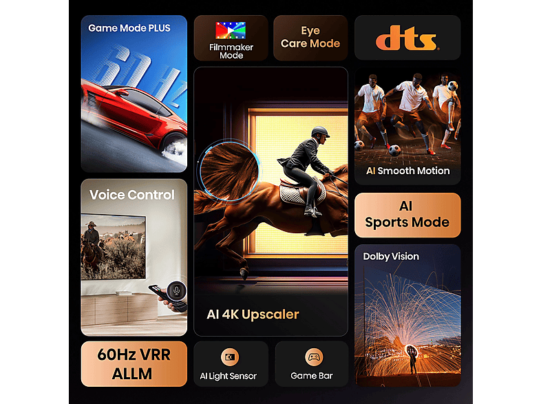 TV LED 43" - Hisense 43A6Q, UHD 4K, Quad Core/MT9603, Smart TV, DVB-T2 (H.265), Negro
