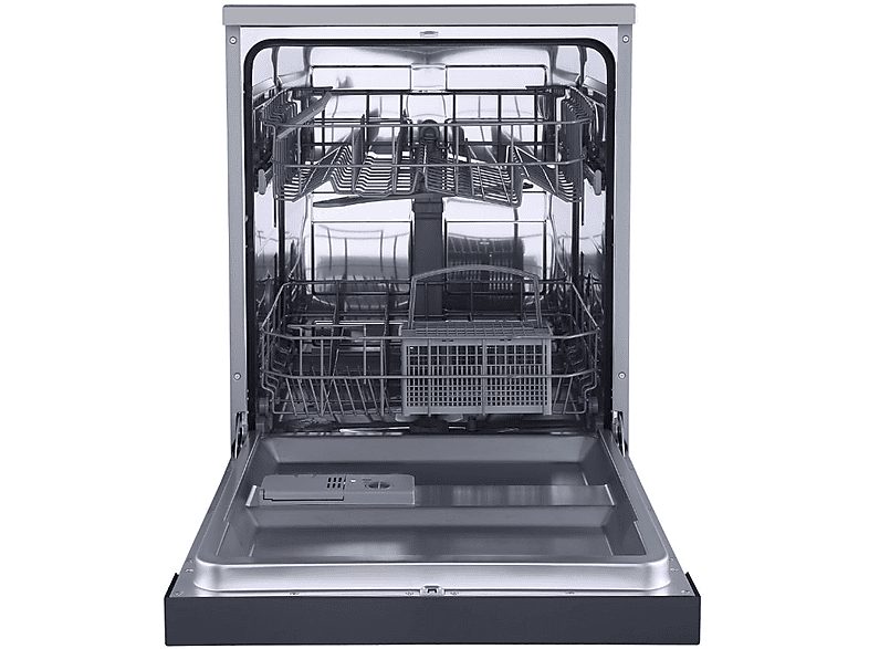 Lavavajillas - Midea MFD60S080X, 12 Servicios, 4 Programas, Ancho 59.8 cm, Inicio Diferido, Inox