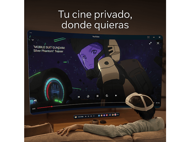 Gafas de realidad virtual - Meta Quest 3s, 128 GB, 8GB RAM, Snapdragon XR2 Gen 2, 1832×1920p, 2.5h Autonomía, Blanco