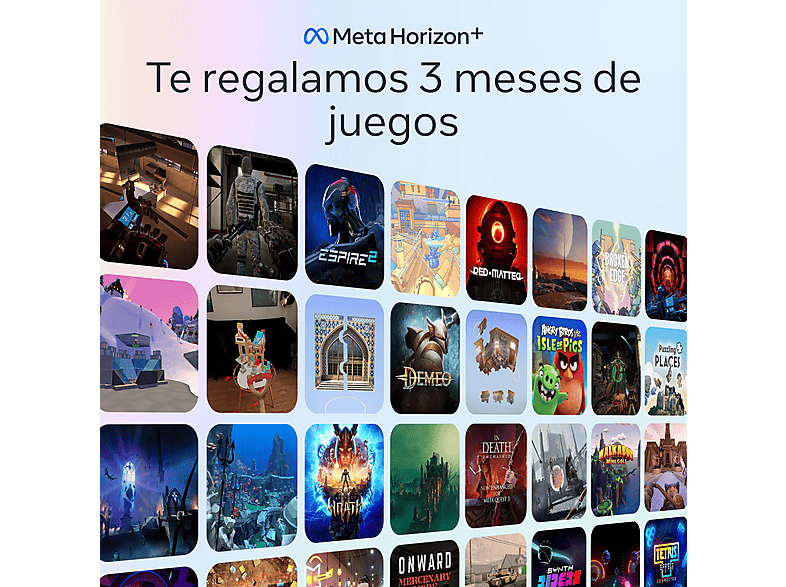 Gafas de realidad virtual - Meta Quest 3s, 128 GB, 8GB RAM, Snapdragon XR2 Gen 2, 1832×1920p, 2.5h Autonomía, Blanco