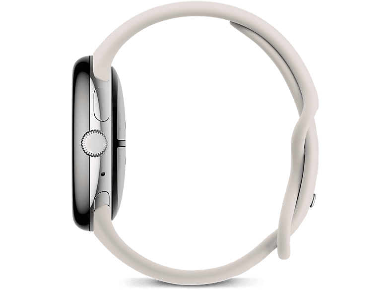 Smartwatch - Google Pixel Watch 3, AMOLED, 45 mm, S-L, Aluminio 100% reciclado, Porcelana