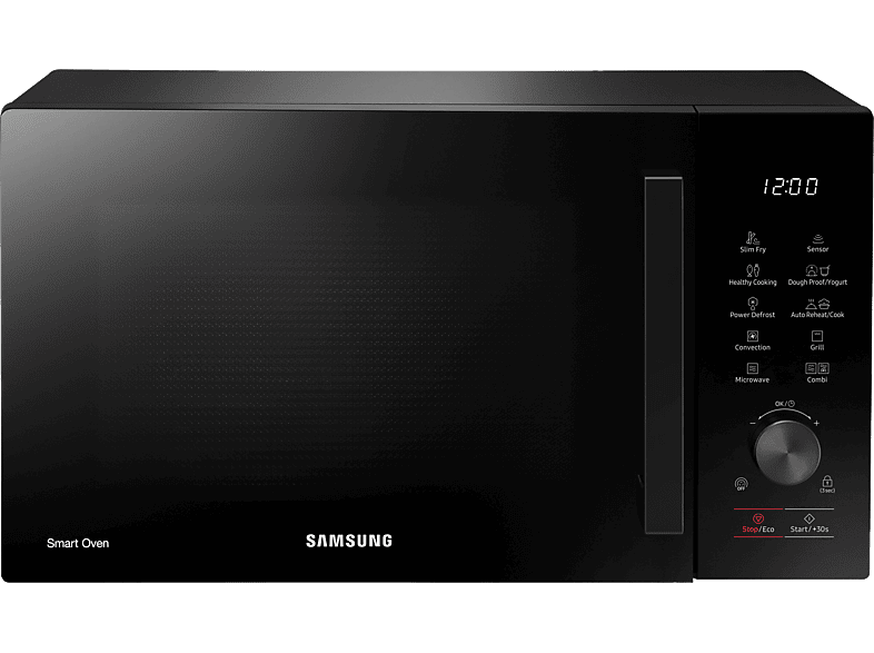 Microondas - Samsung, Microondas con horno –  Samsung MC28A5137CK/E1, 900 W, 6 niveles, 28 l, Por Convección, Negro
