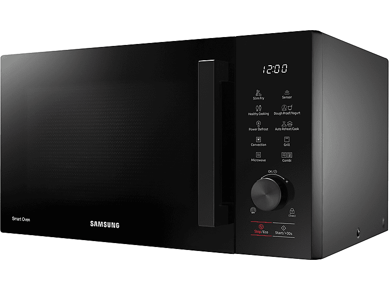Microondas - Samsung, Microondas con horno –  Samsung MC28A5137CK/E1, 900 W, 6 niveles, 28 l, Por Convección, Negro