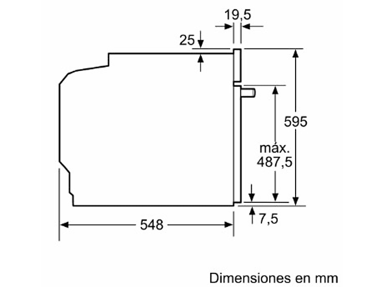 Horno - Balay 3HB4841X3, Serie Acero, Multifunción, Pirolítico e hidrolítico, 71 l, AutoChef 10 recetas, Raíles Comfort, 60 cm, Inox