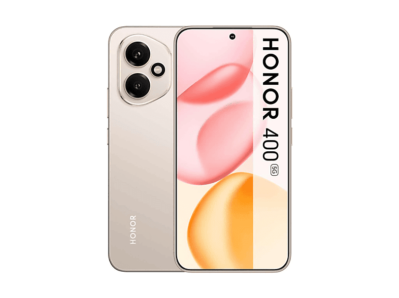Smartphone - Honor 400 5G, Gold, Móvil Android, 512 GB, 8 GB RAM, 6,55 " AMOLED, 120 Hz, Qualcomm Snapdragon 7 Gen 3 (4 nm), 5300 mAh