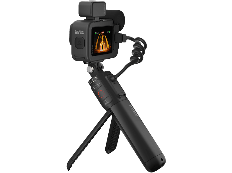Cámara deportiva - GoPro Hero 13 Black Creator Edition, HyperSmooth 6.0, 5.3K, 27 MP, Autonomía 4.5 h, HDR, Sumergible 10m, Cámara lenta, Negro