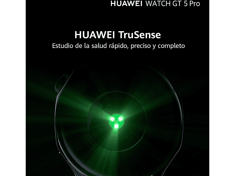 Smartwatch - Huawei Watch GT5 Pro 42mm, Llamadas Bluetooth, Respuesta con Teclado, Mapas Campos Golf, 7 días batería, Correa Fluoroelastómero Blanco