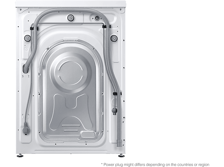 Lavadora carga frontal - Samsung WW90T634DLH/S6, 9kg, 1400 rpm, 22 programas, EcoBubble™, Autodosificación, Blanco