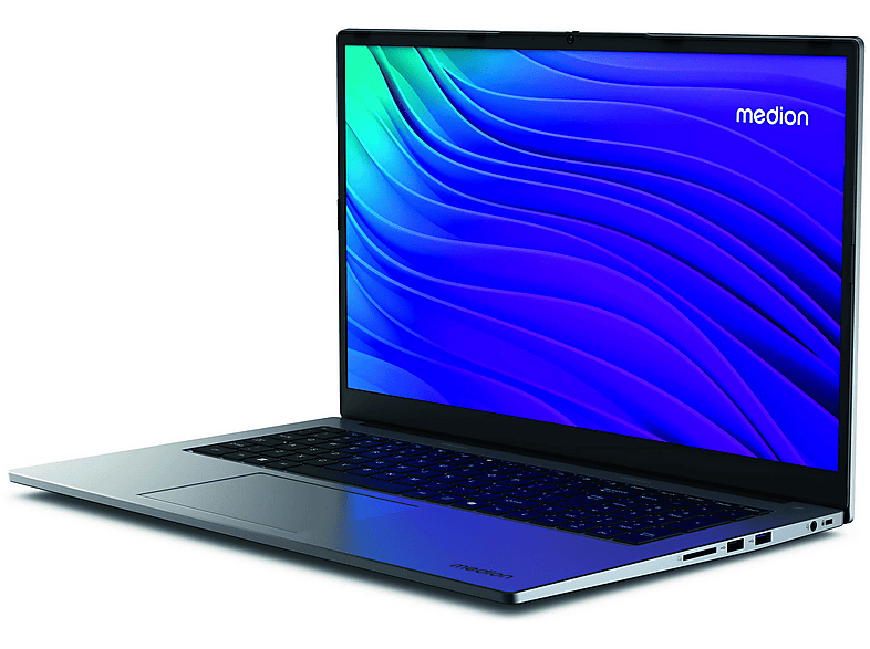 Portátil - Medion Akoya E17223, 17.3" UHD 4K, Intel® i3-N100, 4 GB RAM, 128 GB SSD, Intel UHD Graphics, Windows 11 Home Modo S (64 Bit), Aluminio
