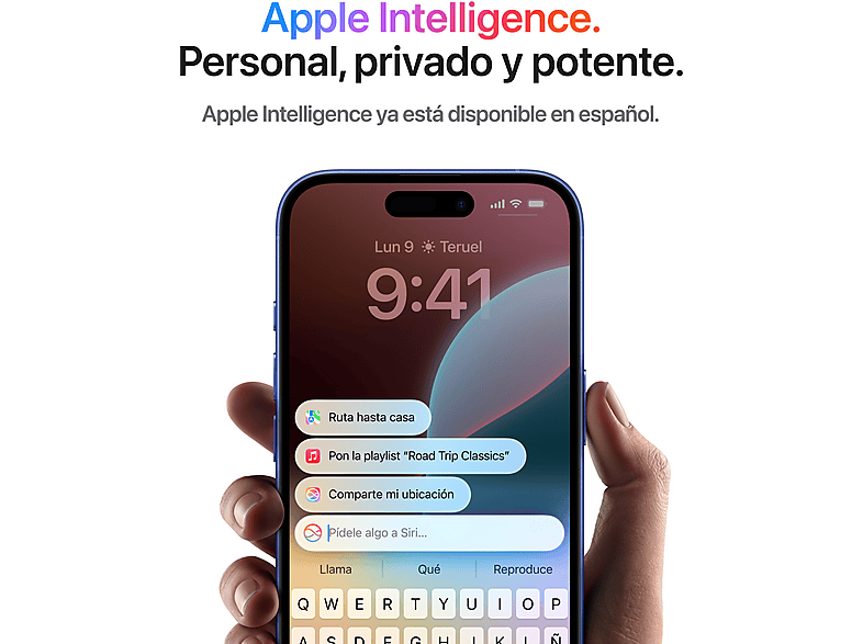 Smartphone - Apple iPhone 16, Verde azulado, 128 GB, 5G, 6.1 " OLED Super Retina XDR, Chip A18 Bionic, iOS