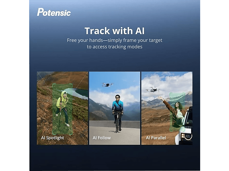 Dron - Potensic DRONE ATOM 2 FLY MORE COMBO(EU), 48 megapixel, 32 min, Blanco