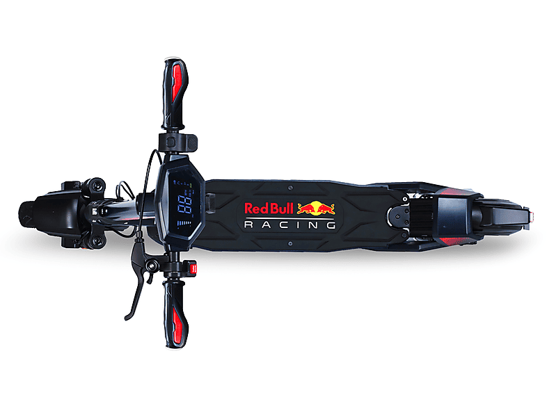 Patinete eléctrico - Red Bull Race Ten Turbo 10P, 1000W potencia máx., 500W Potencia nominal, 100 kg, 12000 mAh, 25 km/h, Negro/Rojo