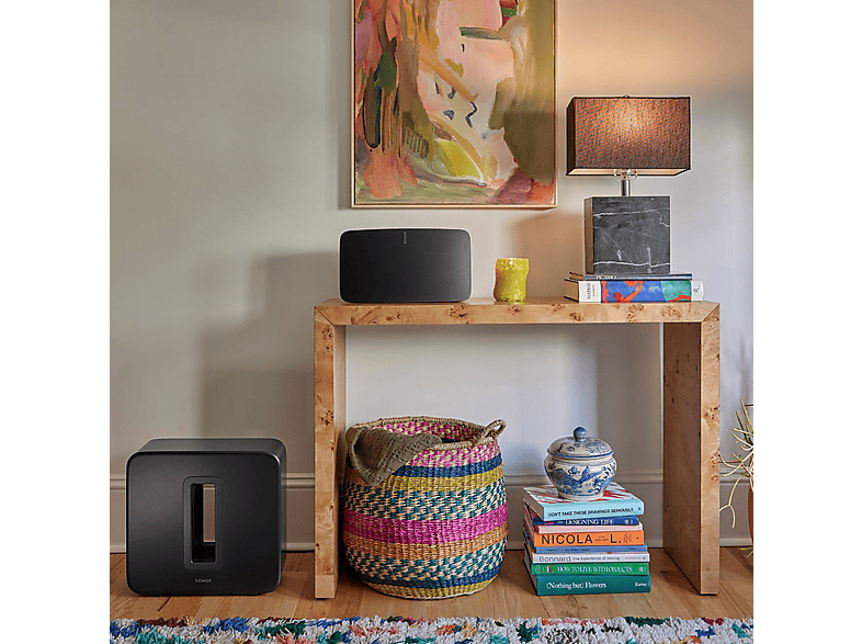 Altavoz inalámbrico - Sonos Sub 4, Bajos Profundos, Subwoofer, Negro