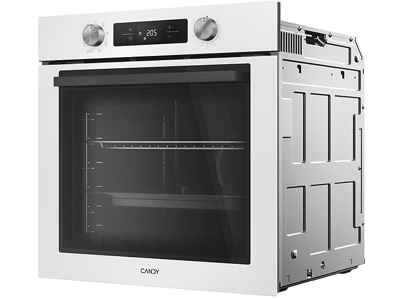 Horno - Candy Bake 600, Convección + Ventilador, Hidrolítico, 78 l, 59.5 cm Alto y Ancho, 9 Funciones de Cocción, Multifunción, Blanco