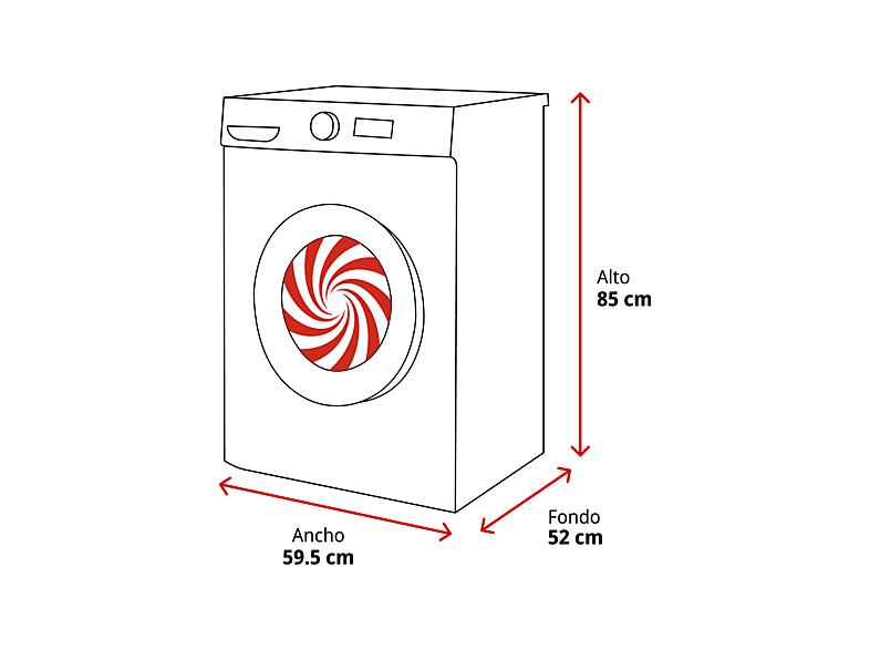 Lavadora carga frontal - Cecotec Bolero DressCode 7610 Inverter A, Capacidad 7 kg, 1400 rpm, 15 programas, Steam Max, Inverter plus, Clase A, White