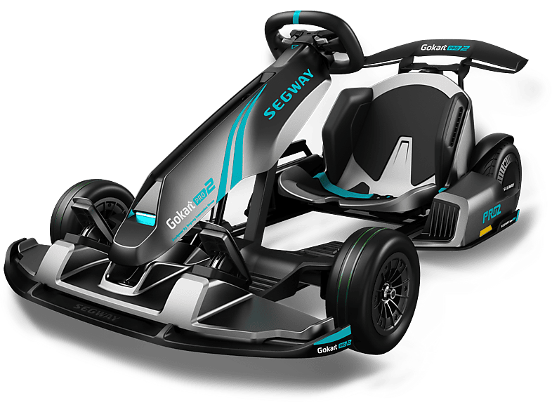 Kart eléctrico - Segway-Ninebot, Segway Gokart PRO 2, Potencia Nominal y Máxima 4800 W, Carga máxima 100 kg, 8000 mAh, 43 km/h, Negro/Gris