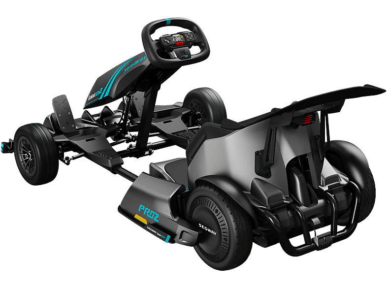 Kart eléctrico - Segway-Ninebot, Segway Gokart PRO 2, Potencia Nominal y Máxima 4800 W, Carga máxima 100 kg, 8000 mAh, 43 km/h, Negro/Gris