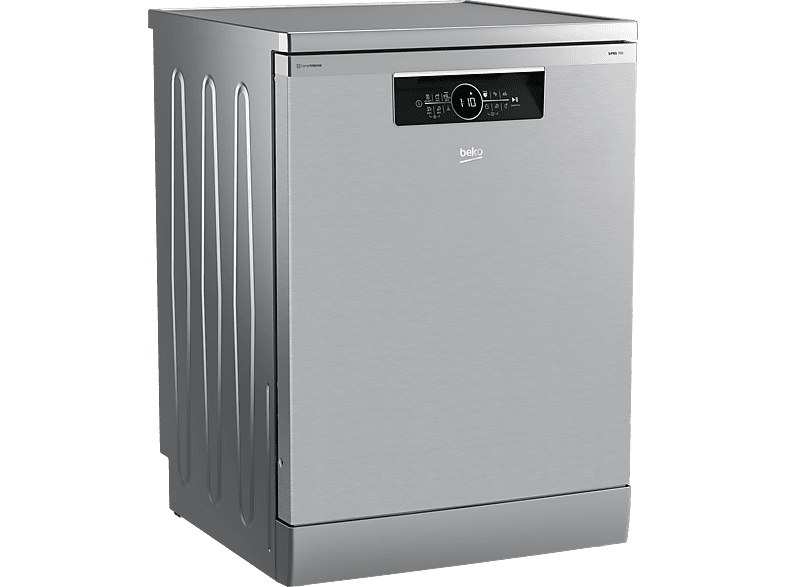 Lavavajillas - Beko BDFN36650XC, 16 Servicios, 11 Programas, 60 cm, Tercera bandeja, CornerIntense, DeepWash, Inox