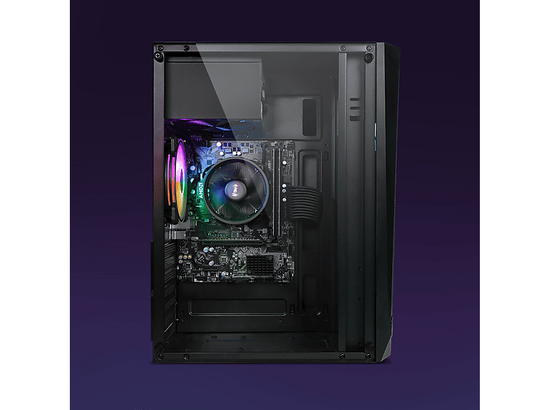 Pack PC Gaming - Vibox I-72, Ryzen 3 3200G, 8 GB RAM, 480 GB SSD, Radeon™ RX Vega 8, Linux, Monitor 22 " Full-HD, Negro