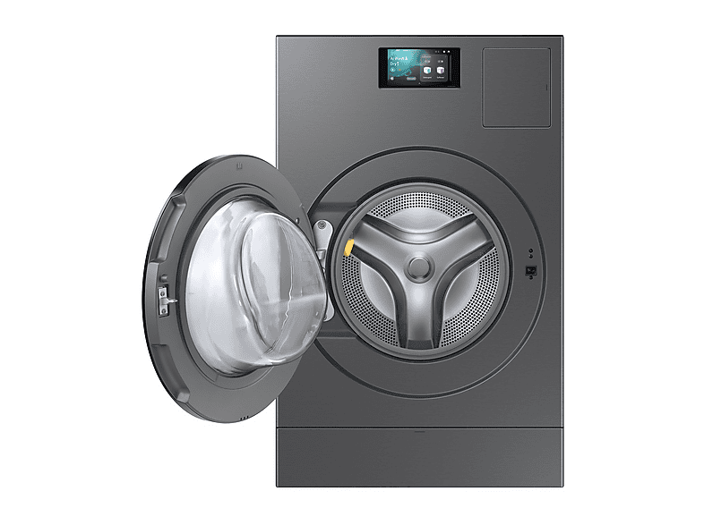 Lavadora secadora - Samsung WD18DB8995BZT2, 18 kg + 11 kg, 1000 rpm, 22 programas, AI Laundry Combo™, Clase A, Antracita