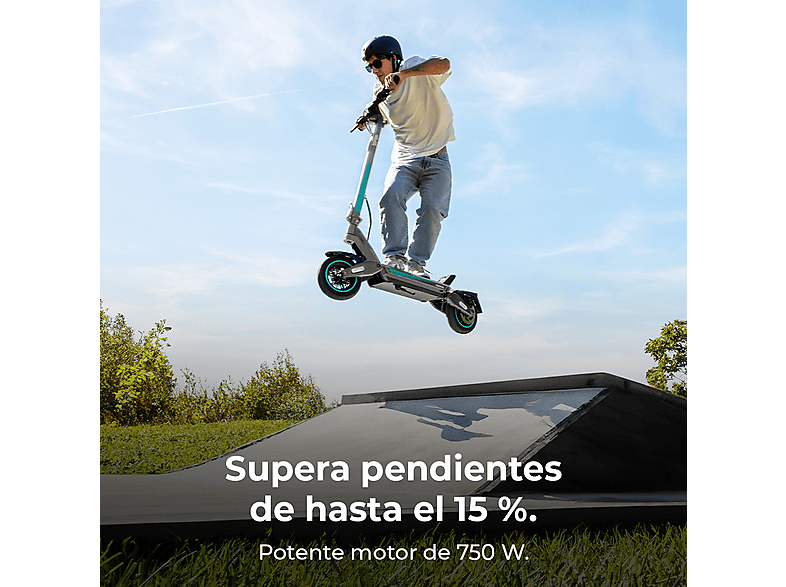 Patinete eléctrico - Cecotec 9271/BONGO Y45 CONNECTED, Pot. máx. 750 W, Carga máx. 120 kg, 120 min autonomía, 12500 mAh, gris