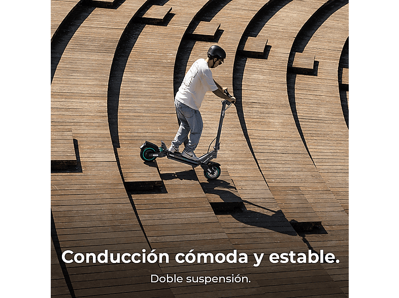 Patinete eléctrico - Cecotec 9271/BONGO Y45 CONNECTED, Pot. máx. 750 W, Carga máx. 120 kg, 120 min autonomía, 12500 mAh, gris