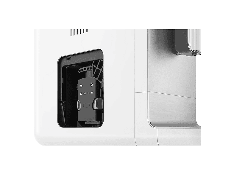 Cafetera superautomática - Smeg B2B, Smeg BCC12WHMEU, 19 bar, 1350 W, 1 Taza, Calentamiento Thermoblock, Molinillo de café Incorporado, Blanco