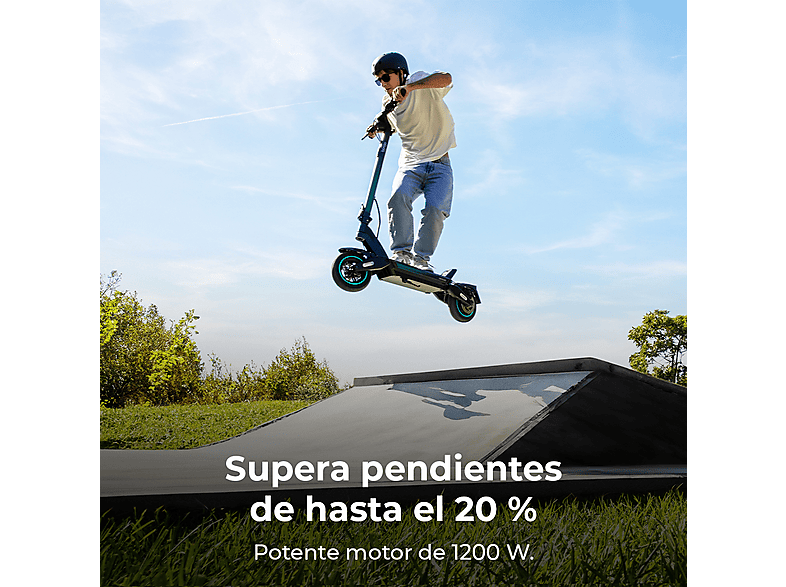 Patinete eléctrico - Cecotec 9274/BONGO Y65 CONNECTED, Pot. máx. 1200 W, Carga máx. 120 kg, 120 min autonomía, 12500 mAh, negro