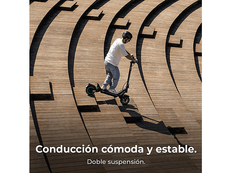 Patinete eléctrico - Cecotec 9274/BONGO Y65 CONNECTED, Pot. máx. 1200 W, Carga máx. 120 kg, 120 min autonomía, 12500 mAh, negro