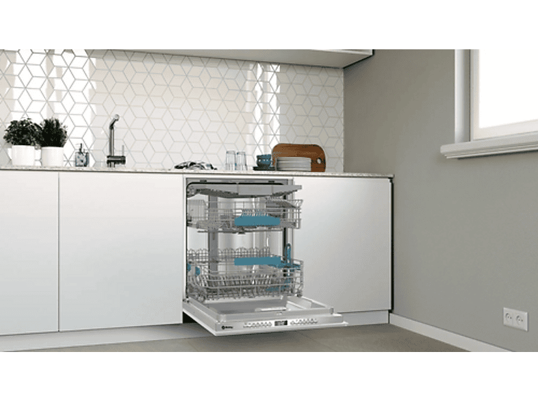 Lavavajillas integrable - Balay 3VF6360SA, 14 servicios, 6 programas, 60 cm, InfoLight, AquaStop, Sin panelar
