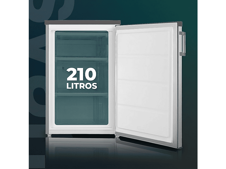 Congelador vertical - Svan SCV855500EX, 85 l, 845 mm, Inox