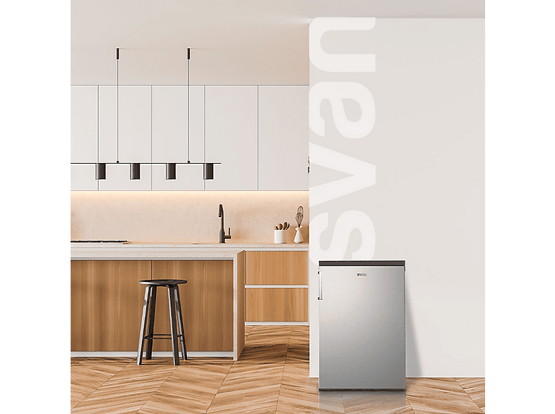 Congelador vertical - Svan SCV855500EX, 85 l, 845 mm, Inox