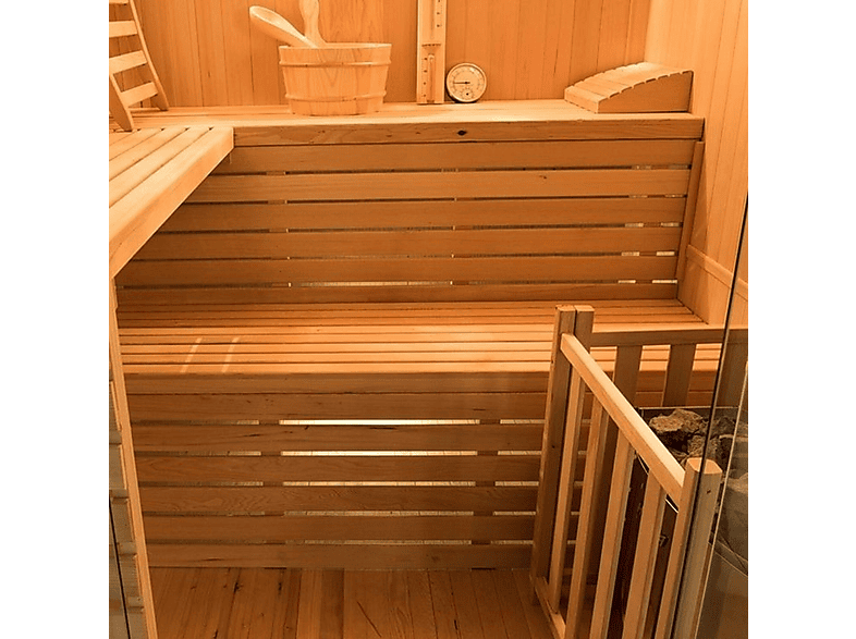 Sauna - Poolstar Sense 4 Panorámico, Marrón