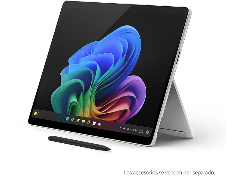 Convertible 2 en 1 - Microsoft Surface Pro Copilot+ PC, 13", Snapdragon® X Plus 45 TOPS, 16GB RAM, 512GB SSD, Adreno GPU, Windows 11 Home, Platinum