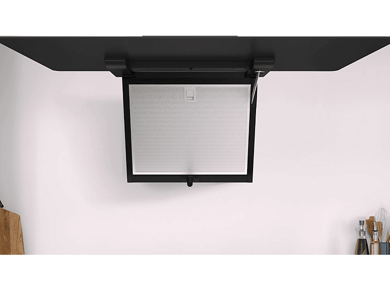 Campana decorativa - Balay 3BC587GNH, Serie cristal, 3 velocidades, 768 m³/h, Extra Silencio, Función eliminación total de humos, 80 cm, negro