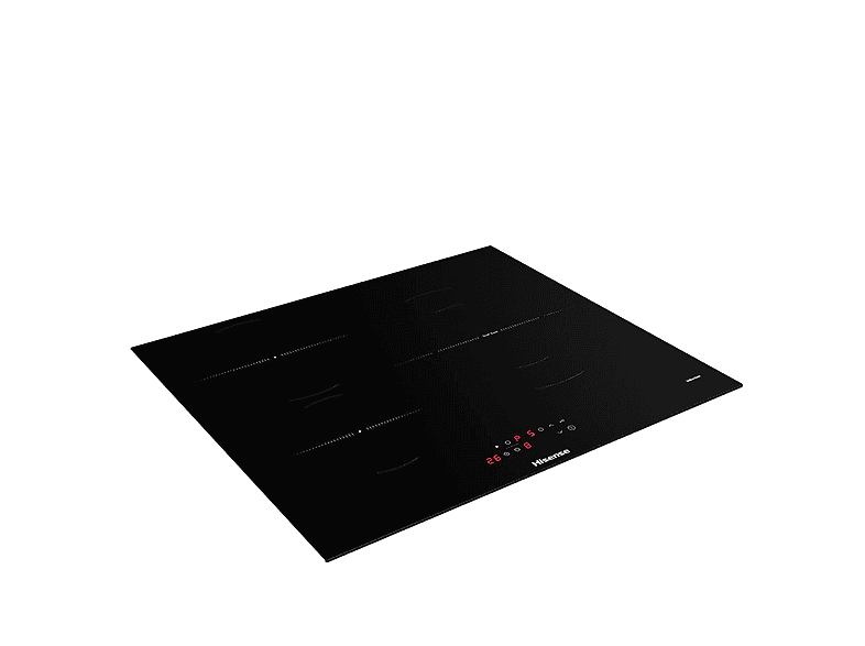 Placa inducción - Hisense HI6321BSCE, Zona XL 32cm, Calentamiento rápido, Zonas conectables, 59 cm, Negro