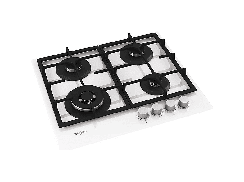 Placa de gas - Whirlpool AKTL629/WH, 4 zone(s) zonas, 590 mm, Blanco