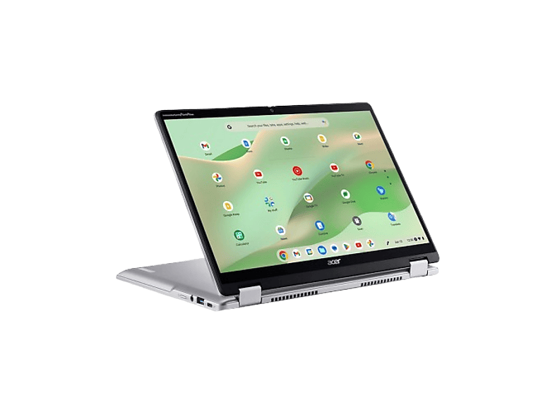 Portátil - Acer Chromebook Spin 314 CP314-2HN, 14" WUXGA, Intel® N100, 8GB RAM, 128GB eMMC, UHD Graphics, Google ChromeOS, Plata